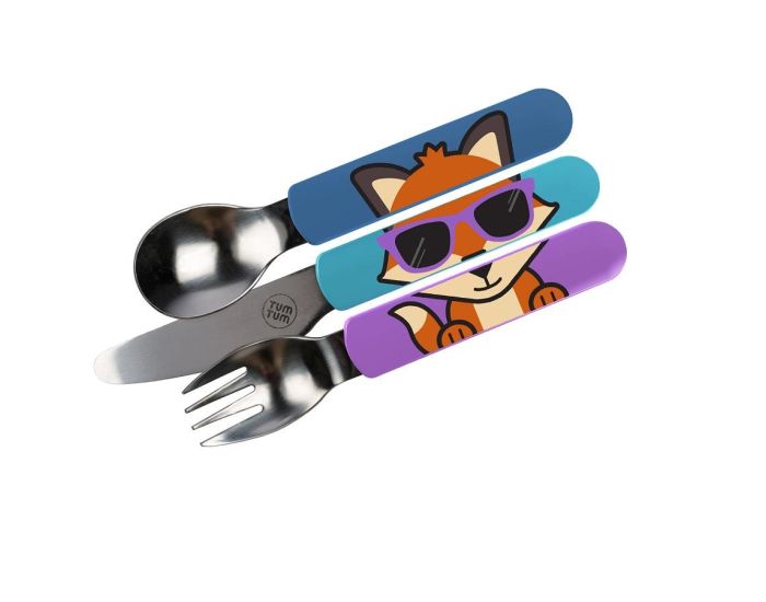 TUM TUM Lot de 3 Couverts avec tui (1)