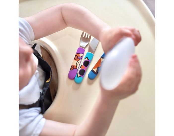 TUM TUM Lot de 3 Couverts avec tui (2)