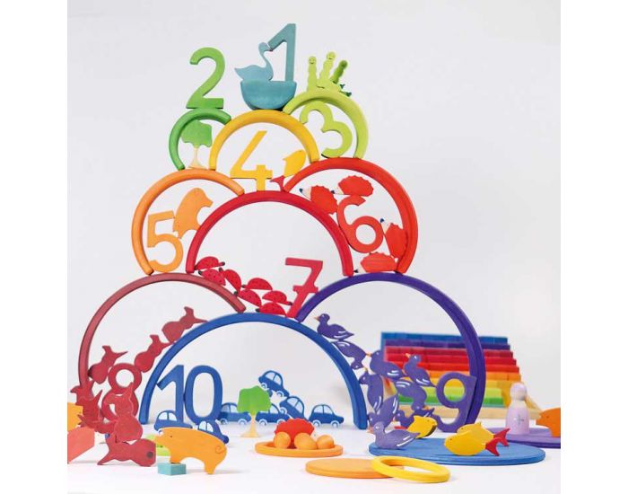 GRIMM'S Arc en ciel de construction Sunset - 10 pi�ces - D�s 12 mois (5)