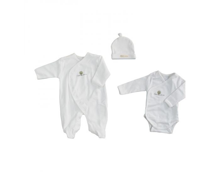 EVEIL ET NATURE Set Dors-Bien Body et Bonnet - 3 Mois (1)