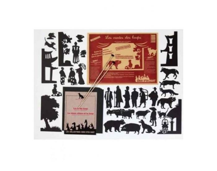 COCO D'EN HAUT Pochette � histoire : Les loups - th��tre ombres - D�s 3 ans (1)