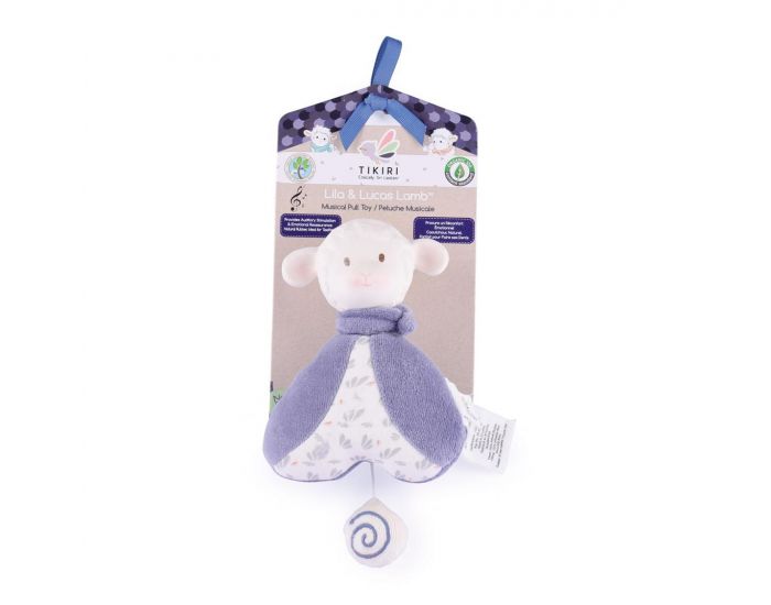TIKIRI Jouet Musical Coton Bio & Caoutchouc Naturel - D�s la naissance - Bleu (1)
