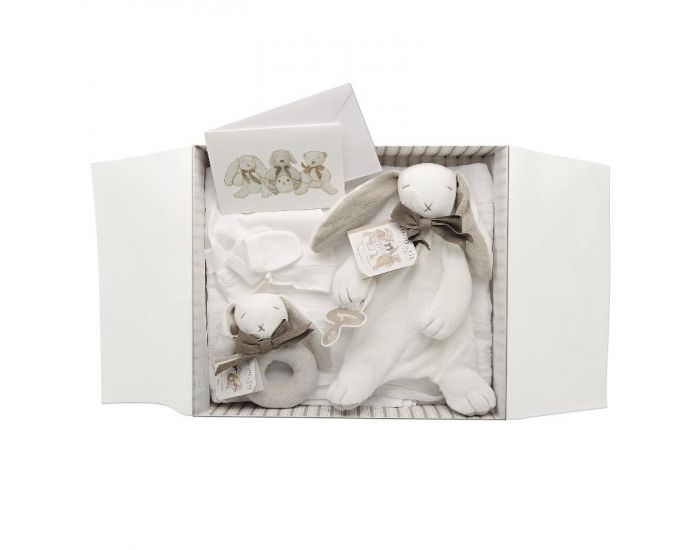 MAUD'N LIL Coffret cadeau de naissance bio de luxe avec doudou (1)