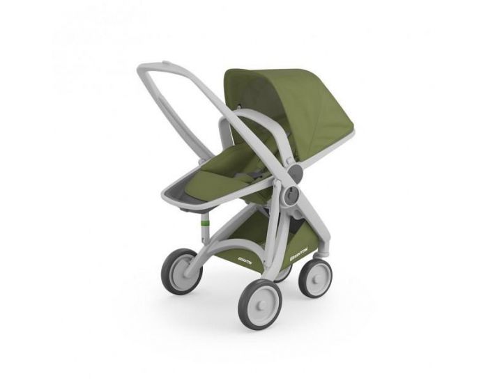 GREENTOM Greentom - Poussette cologique Upp 3 en 1 - Vert menthe / gris (2)