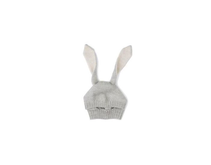 OEUF NYC Bonnet bb lapin gris en laine d'alpaga Gris (3)
