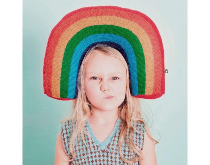 OEUF NYC Coussin Arc-en-Ciel en Alpaga (2)