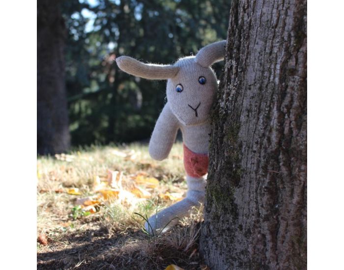 OEUF NYC Grand Lapin Gris en Alpaga quitable (1)