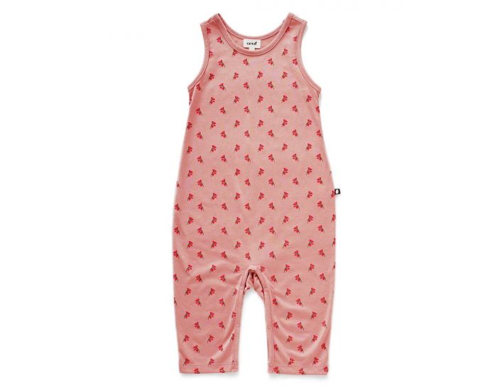 OEUF NYC Combinaison Bb sans Manches en Coton Pima Bio - Rose (4)