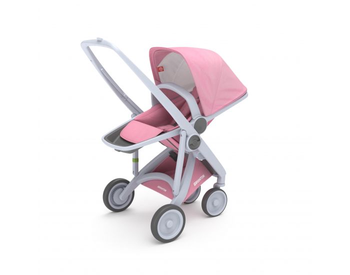GREENTOM Greentom - Poussette cologique Upp 3 en 1 - Rose / gris (2)