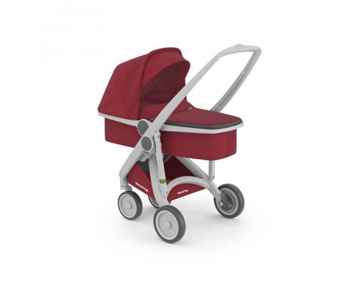 GREENTOM Greentom - Poussette cologique Upp 3 en 1 - Rouge / gris (1)