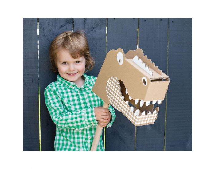 FLATOUT FRANKIE Tête de dinosaure en carton - Dès 3 ans (5)