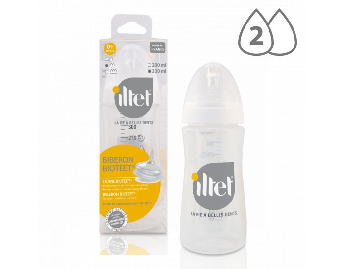 ILTET Iltet - Biberon en forme de mamelon - 330ml (2)