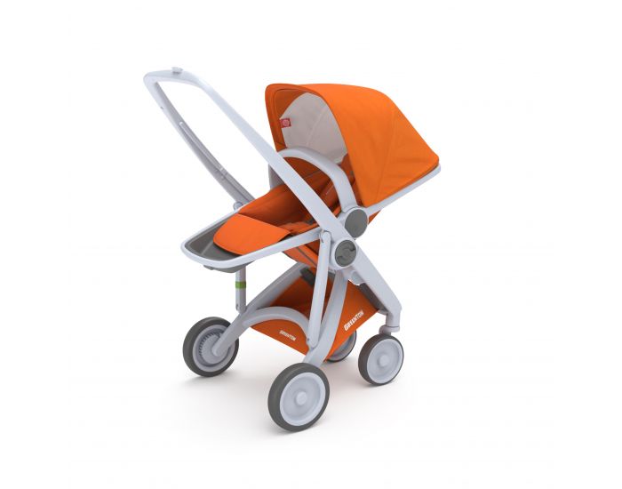 GREENTOM Greentom - Poussette cologique Upp 3 en 1 - Orange / gris (19)