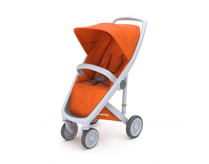 GREENTOM Greentom - Poussette cologique Upp 3 en 1 - Orange / gris (20)