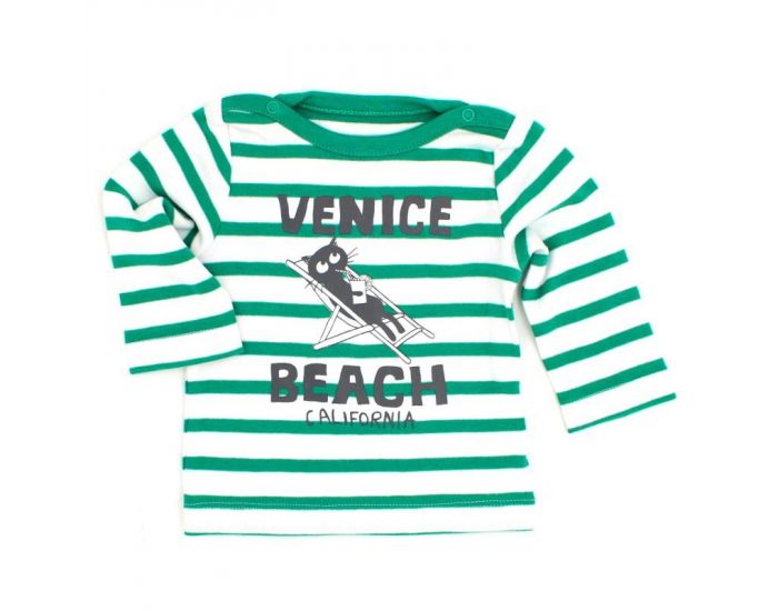 LA QUEUE DU CHAT T-Shirt Bb  Manches Longues en Coton Bio 