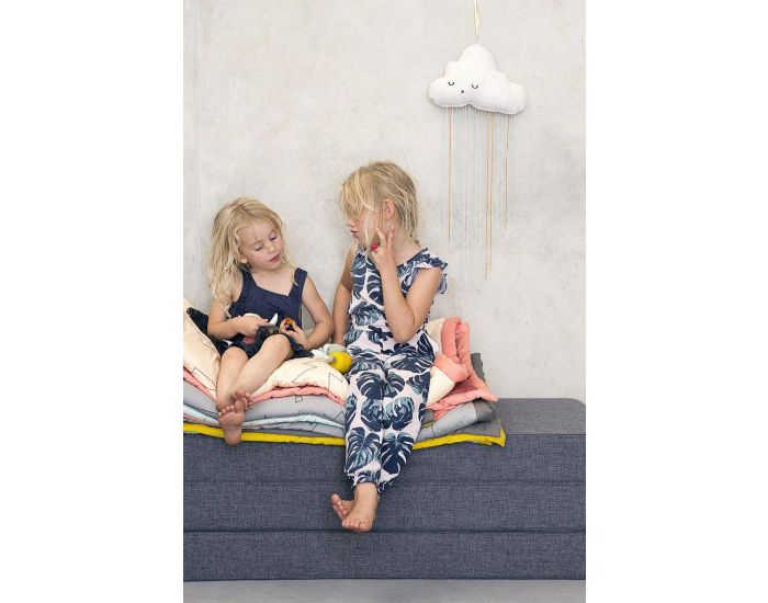 FABELAB Nuage Arc-en-Ciel en Coton Bio � Suspendre - Blanc (5)