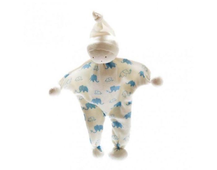 BEST YEARS Doudou Lutin en Coton Bio - Jaune & Blanc - D�s la Naissance (3)