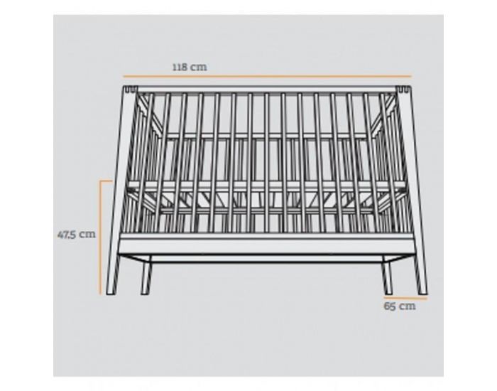 LEANDER Lit Bb volutif Linea en Chne Massif (6)