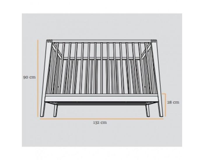 LEANDER Lit Bb volutif Linea en Chne Massif (8)