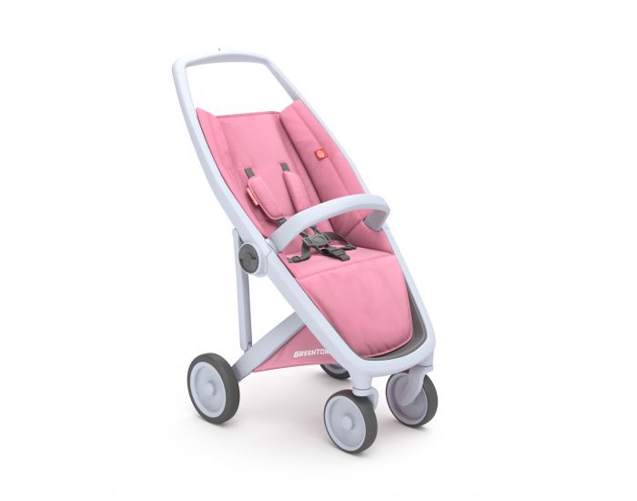 GREENTOM Greentom - Poussette cologique Upp Classic - Rose / gris (2)