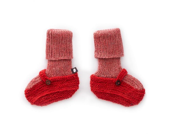 OEUF NYC Chaussons Bb Fille Tricots en Alpaga (2)