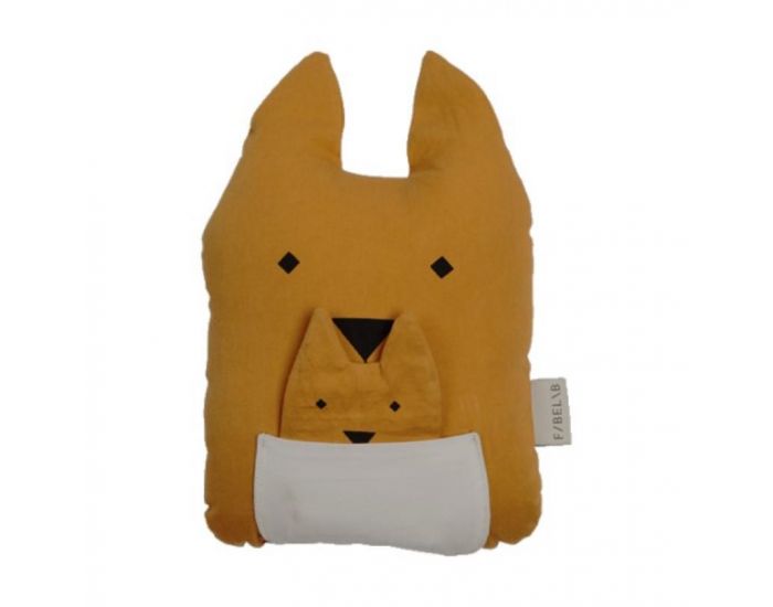 FABELAB Coussin Kangourou et son B�b� en Coton Bio (8)