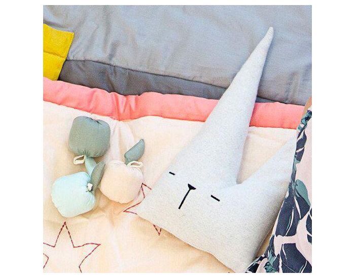 FABELAB Doudou Lapin Voyageur en Coton Bio - D�s la Naissance - Blanc (2)