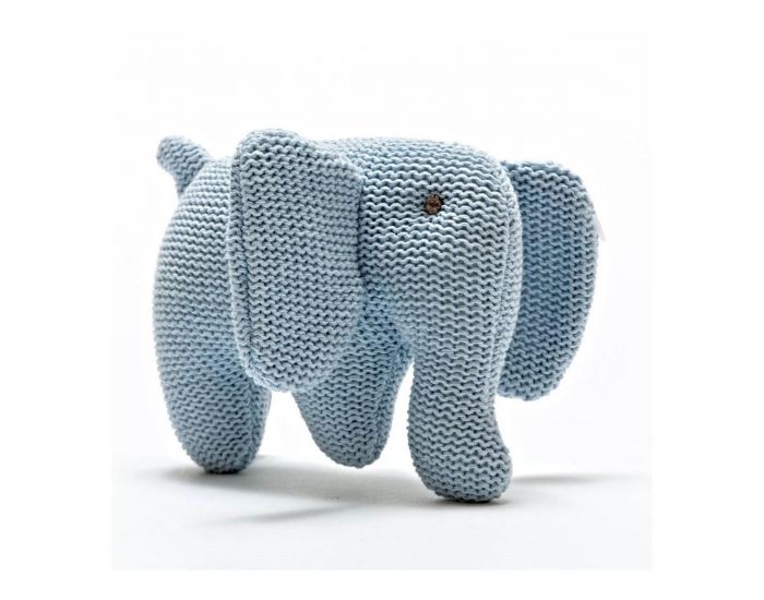 BEST YEARS Hochet �l�phant en Coton Bio - Bleu - D�s la Naissance (1)