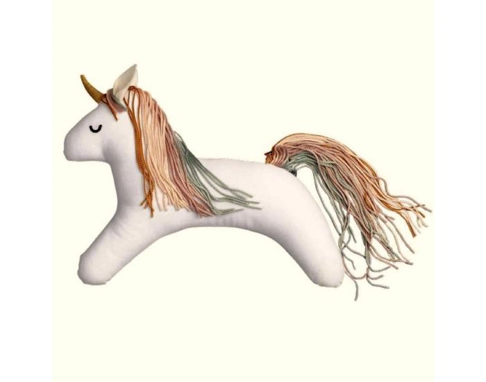 FABELAB Mon Amie la Licorne en Coton Bio - Blanc - D�s 3 ans (2)