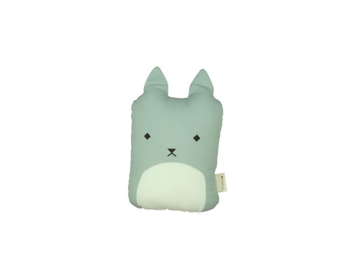 FABELAB Coussin Chat en Coton Bio - Gris (4)