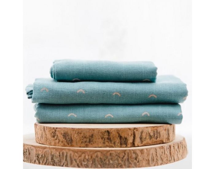 GLOOP Lot de 2 Langes Bio - 70 x 70 cm (3)