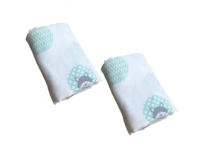 GLOOP Lot de 2 Langes Bio - 70 x 70 cm (8)