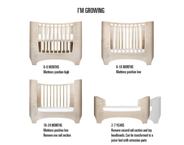 LEANDER Lit Bb volutif 0-8 ans avec Matelas (4)