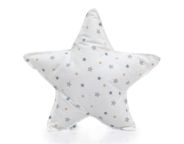 GLOOP! Coussin �toile en Coton Bio 40x40 cm - Blanc (8)