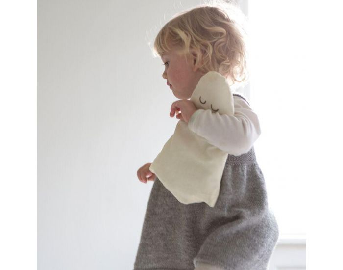 FABELAB Coussin Fant�me en Coton Bio - Vanille (5)