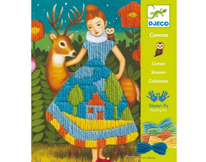 DJECO Canevas - Point lanc�, Robe (1)