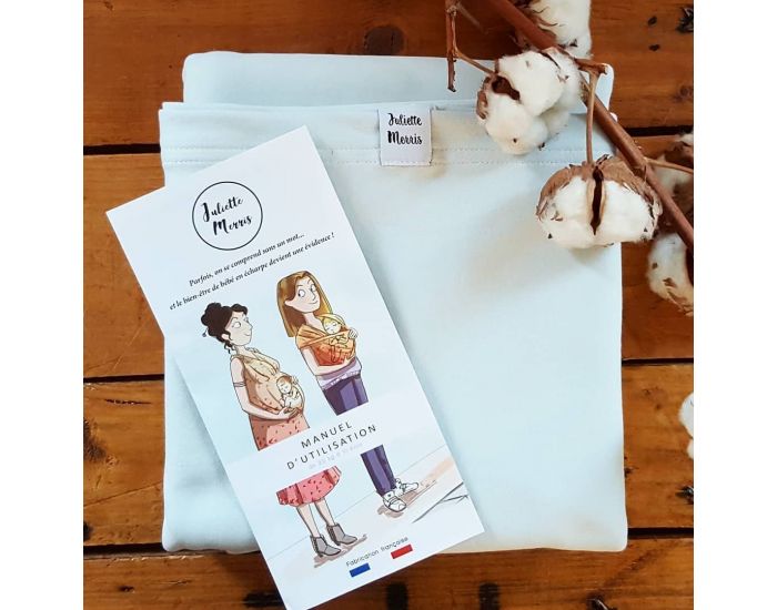 JOSETTE LA CHOUETTE Echarpe Porte-Bb Bandeaux - Ciel (2)