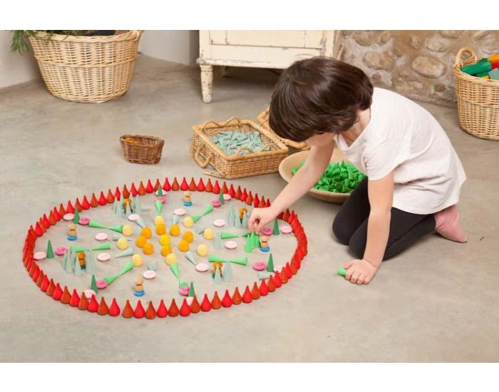 GRAPAT Jouets libres Mandala minis feux en bois - Ds 36 mois (3)