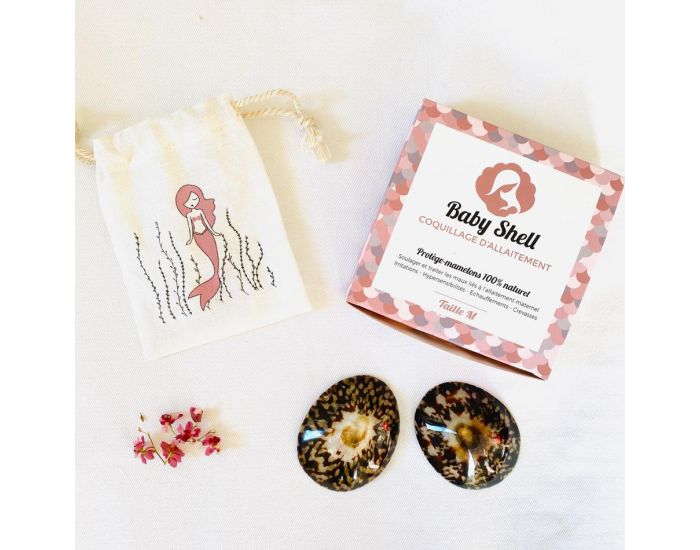 BABY SHELL Lot de 2 Coquillages d'allaitement en nacre (11)