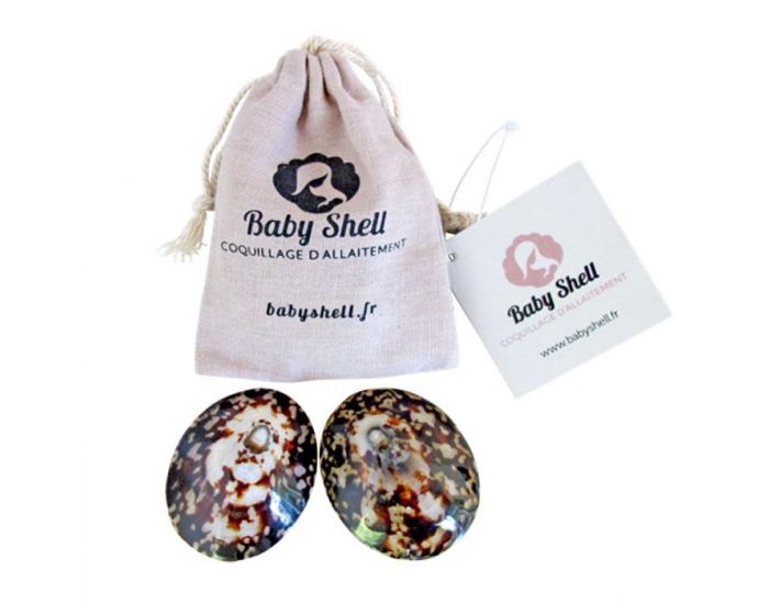 BABY SHELL Lot de 2 Coquillages d'allaitement en nacre (15)