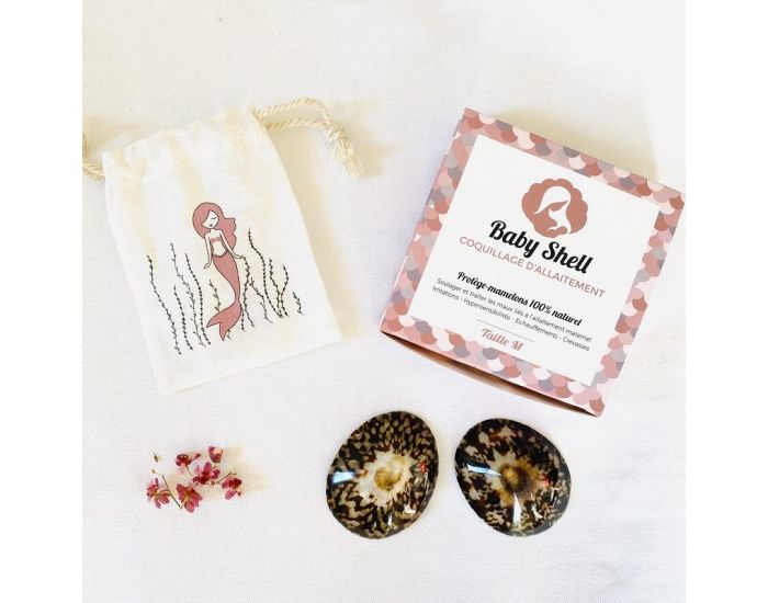 BABY SHELL Lot de 2 Coquillages d'allaitement en nacre (5)