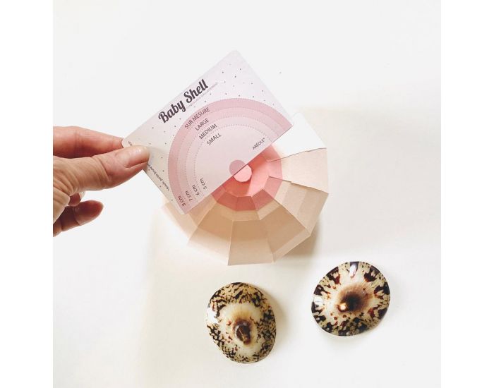 BABY SHELL Lot de 2 Coquillages d'allaitement en nacre (10)
