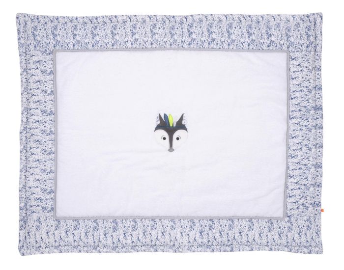 KIKADU Tapis de Sol - Renard Imprim� Bleu - D�s la Naissance (1)