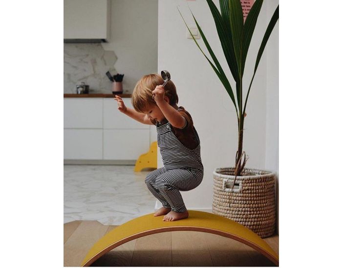 WOBBEL Planche d'Equilibre - Original - Jaune - Ds 18 mois (5)
