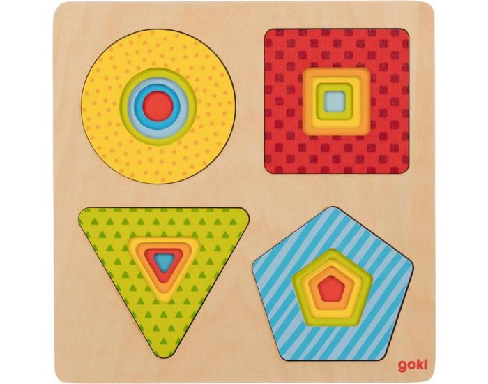 GOKI Puzzle à formes - Dès 3 ans (1)
