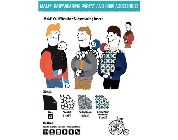 MAM DESIGN Insert chaud avec double col dtachable intgr Paisley Dream (4)