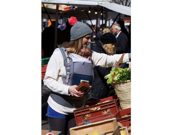 LOVE RADIUS par JPMBB PhysioCarrier lphant Poche Bleu Paon - Simili Cuir  (3)