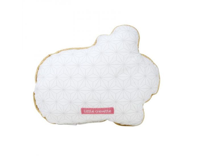 LITTLE CREVETTE Coussin Pompom Le Lapin (1)