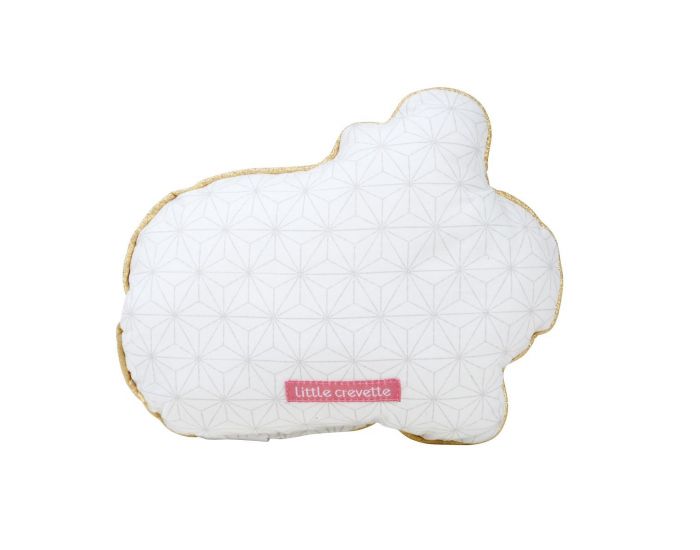 LITTLE CREVETTE Coussin Pompom Le Lapin (5)