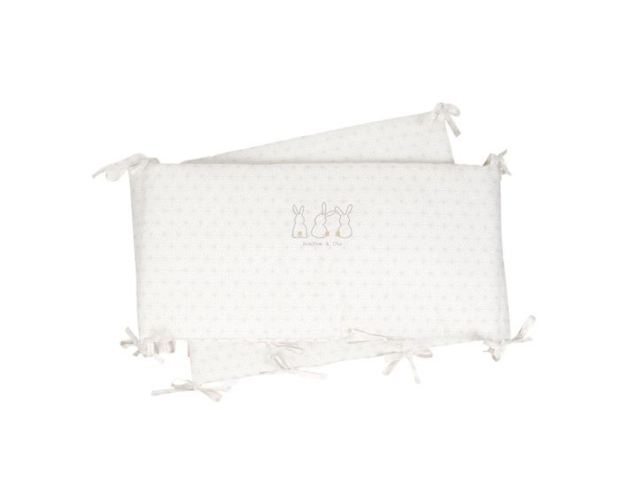 LITTLE CREVETTE Tour de lit �cru Pompom (4)